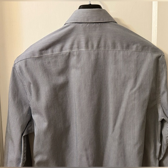 RW & CO MICRO STRIPE 100% COTTON DRESS SHIRT - Picture 7 of 14